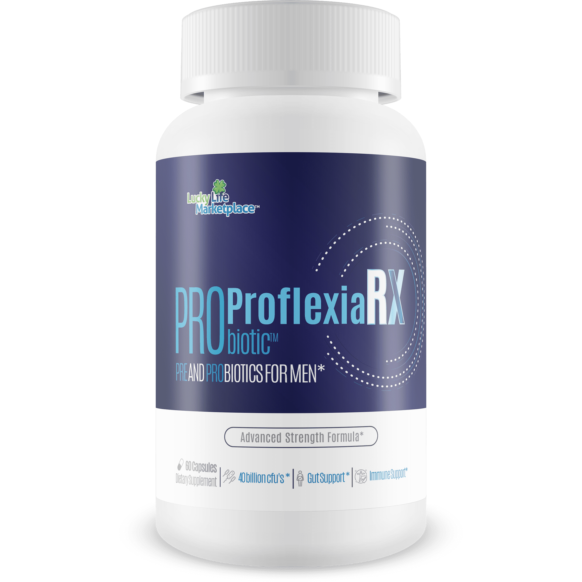 Probiotic Proflexia Rx Male Formula - Our Best Male Formula with Prebiotics & Over 40 Billion CFU’s of Probiotics - Support Your Male Health with This Natural Probiotic for Men