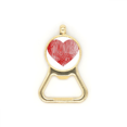 thumbnail image 1 of Finger Print Valentine's Day Heart Beer Bottle Cap Opener Stainless Steel Key Chain, 1 of 3