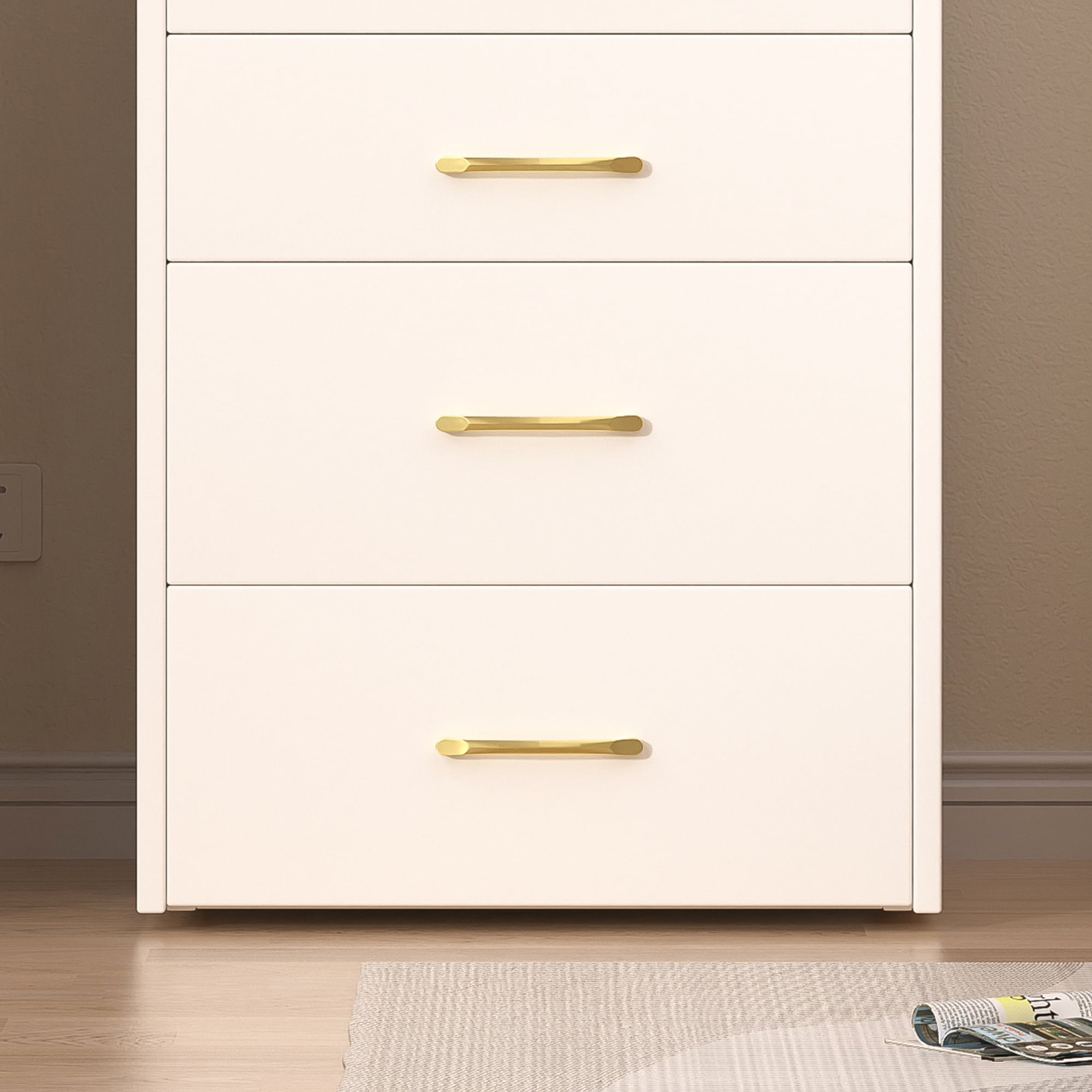 3 in 1 Vanity Desk with open Top Mirror,Small Make Up Vanity Set with Visible Glass Desktop,Compact Makeup Vanity with 3 Drawers,Dressing Table for Bedroom