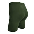 thumbnail image 4 of Yoga Shorts for Women Seamless Shorts Athletic Workout Runnig Shorts High Waisted Gym Shorts Soft Booty Shorts Army Green L, 4 of 4