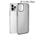 thumbnail image 1 of Graflsoa Étui de Protection en TPU Transparent pour iPhone 14 Pro Max, Ultra-Mince et Durable, Options Transparentes/noires, Design Résistant aux Rayures, 1 of 7