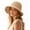 Beige, variant on Straw Sun Hat for Women, Breathable Beach Hat with Colorful Accents, Foldable Wide Brim Hat for Summer Vacation