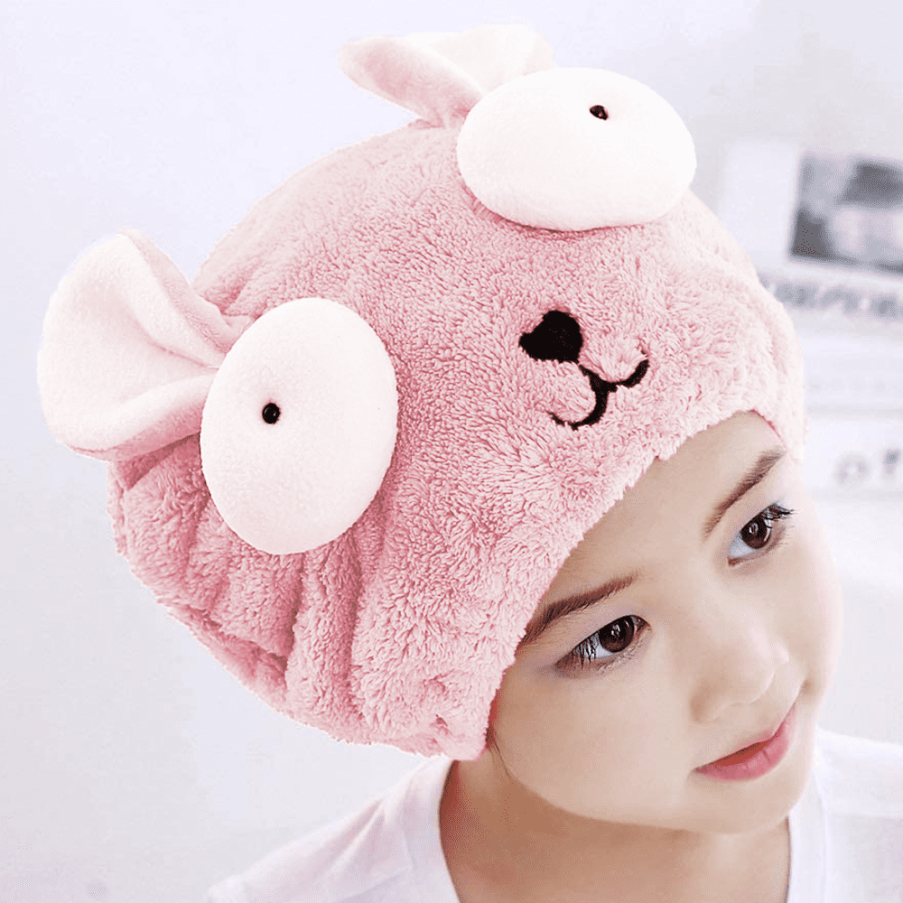 Serviette Enveloppante Pour Cheveux Enfants – 30x20 Cm – Velours Doux, Absorption Rapide, Design Mignon - 5