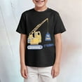 thumbnail image 2 of Gubotare Boys Graphic Tees Toddler Baby Boys Tops Cartoon Dinosaur Print Tees Kids Cotton Clothes Summer Short Sleeves T-Shirts Sizes 3-4T (Black,3-4 Years), 2 of 4
