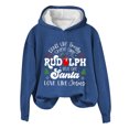 thumbnail image 2 of Offre du Jour! Aqestyerly Hauts de Noël à Manches Longues pour Femmes Imprimé de Noël Col Rond Pull Ample, 2 of 3