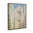 thumbnail image 3 of Stupell Industries Rouen Cathedral, West Facade Sunlight Claude Monet Painting Painting Luster Gray Floating Framed Canvas Print Wall Art, Design by one1000paintings, 3 of 5