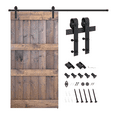 thumbnail image 5 of Essencaliy 42in x84in Solid Wood Barn Door, Made-in-USA Farmhouse Interior Sliding Barn Door With 7.42ft Barndoor Hardware Kit (DIY), 5 of 5