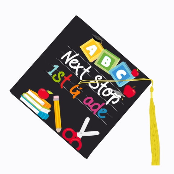 oqasdz Children Baby Kids Graduation Hat 1 Piece Kindergarten Graduation Hat with Tassel for Children, Size 6-12 Years