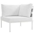 thumbnail image 6 of Modway Harmony 8 Piece Outdoor Patio Aluminum Sectional Sofa Set in White White, 6 of 7