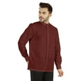 thumbnail image 3 of Bestman Mens Solid Shirt Mandarin Collar Long Sleeve Button-Up Formal Shirts Office Wear, 3 of 7