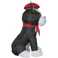 thumbnail image 3 of Gemmy Christmas Airblown Inflatable French Bulldog in Holiday Beret, 3.5 ft Tall, Multi, 3 of 5