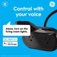 thumbnail image 3 of GE CYNC Prise Intelligente Extérieure, Résistante aux Intempéries, Compatible Bluetooth et Wi-Fi, Compatible Alexa et Google Home, Pas de Hub Requis, Noir (1 Pack), 3 of 13