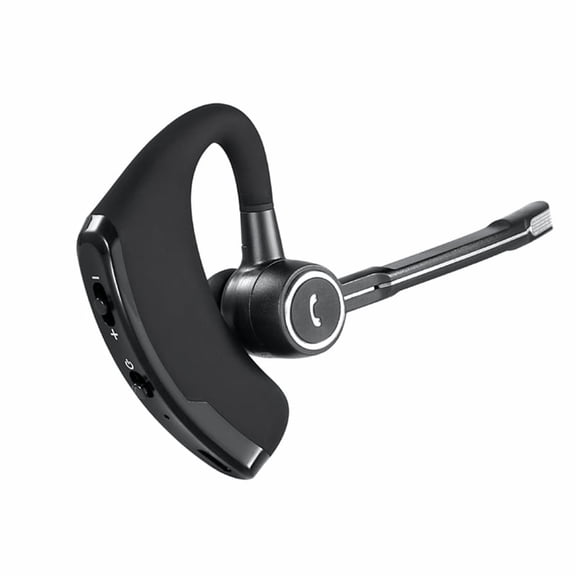 VTIN Business Bluetooth Single Ear Earpiece - Bluetooth 4.1 EDR Wireless Earhook Headphone, Noise Canceling Mic, 90mAh 6-8H Talk Time, Hands-Free for Car Truck Driver