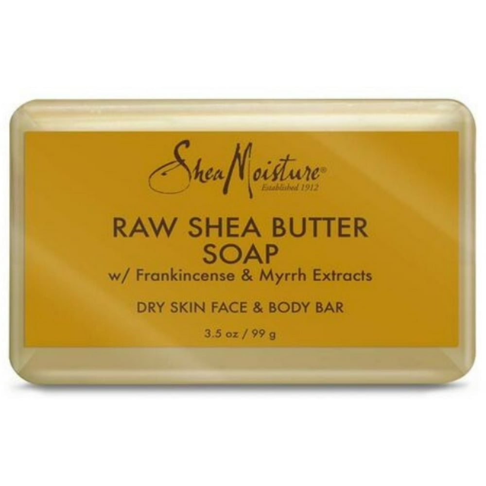 3 Pack Shea Moisture Raw Shea Butter Face Bar Soap, 3.5 oz Walmart