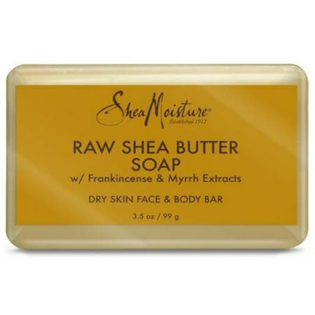 2 Pack - Shea Moisture Raw Shea Butter Face Bar Soap, 3.5 oz