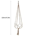 thumbnail image 4 of Wosthever Paquete de 4 soportes para cestas de flores, desmontables, reutilizables, para interior y exterior, balcón, jardín, Patio, colgador Jardín y Patio Tipo 1, 4 of 6