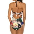thumbnail image 3 of Anime Character My Hero Academia Women's Swimwear Strap One Piece Backless Tummy Control V Neck Swimsuit Summer Beach Vacation Bathing Suit, 3 of 7