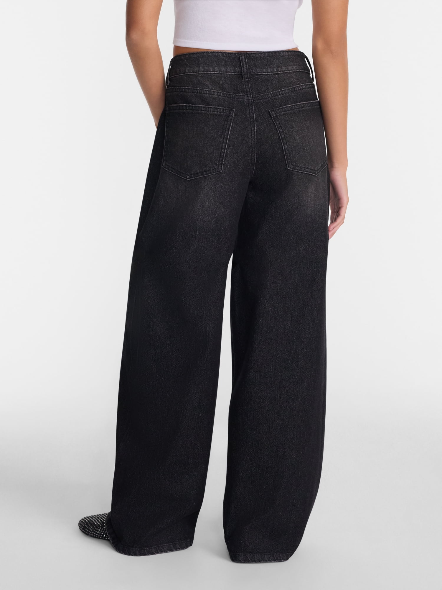 No Boundaries Ultra Baggy Jeans, 32.5'' Inseam, Women's and Women's Plus Sizes 00-4X