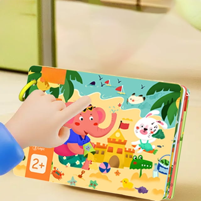 ToyKingdee Busy Book, Preschool Learning Activities Educational Toys Activity Book Christmas Birthday Gifts