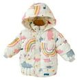 thumbnail image 2 of Godderr Toddler Baby Zipper down Jacket & Outerwear Fashion Cartoon Coat Super Cozy Hooded Coat for Infant Kids, 2 of 9