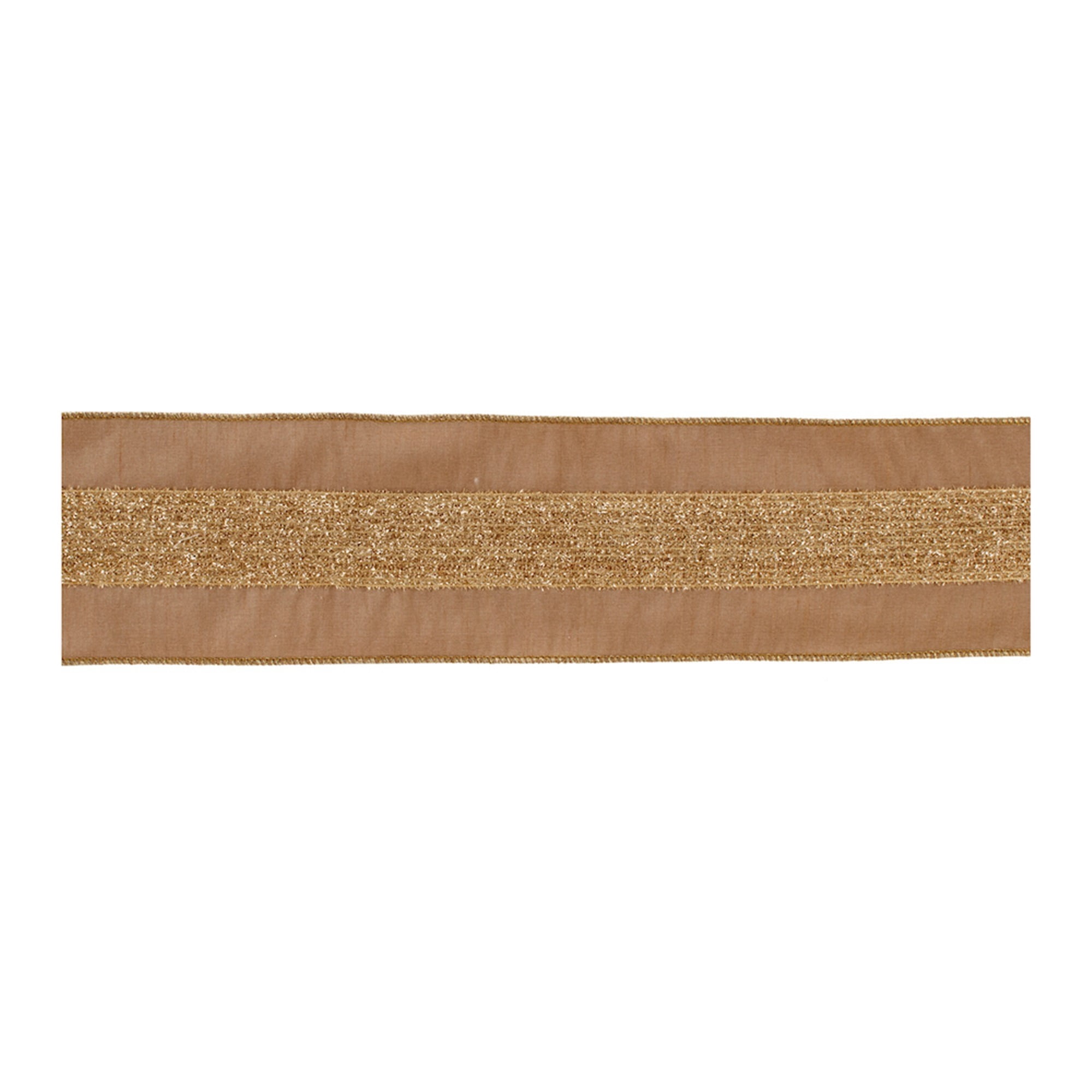 Melrose 91748DS 4 in. x 5 Yard Polyester Wired Ribbon, Gold