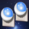 thumbnail image 1 of Starlight-luz de noche para niños, luz de noche con enchufe eléctrico, enchufe de luz de noche para niños de 2 piezas, luz de noche para bebés, luz de noche para pared, interruptor automático esquí esquí Gafas de esquí, 1 of 4