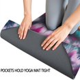 thumbnail image 3 of Colorful Rainbow Tie Dye Spiral Pattern Hot Yoga Mat Towel Non Slip for Hot Yoga - Quick-Drying Yoga Mat Cover with 4 Corner Pockets with Travel Bag - Hot Yoga Towel Non Slip 74"x26", 3 of 6
