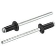 thumbnail image 1 of Unique Bargains Rivets Aveugles Tête Ronde Plate en Aluminium de 3,2 Mm x 7 Mm, Noir 100 Pièces, 1 of 5