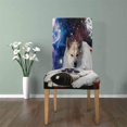 thumbnail image 4 of Funda elástica para silla ABPHQTO con diseño de perro astronauta y universo espacio, 4 of 4