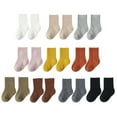 thumbnail image 6 of GYRATEDREAM Toddler Boys Girls Warm Crew Length Socks Winter Warm Thick Cotton Socks 5 Pack, 6 of 6