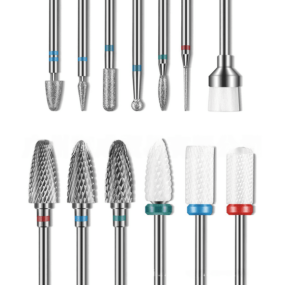 Cabezal de pulido integrado para principiantes en manicura, adecuado para eliminar uñas, pulir, exfoliar, limpiar la piel, esmaltar uñas