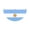 Argentina Half Circle Flag A, variant on Half Flag Banner for Wall Hanging, Country Flag Party Decoration, Half Circle Hanging Bunting for Indoor Outdoor Events, UK Italy Mexico New Zealand France Germany Canada Styles