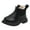 Black, variant on Kids Winter Shoes Waterproof Boots Winter Shoes For Kids, Non-Slip Wide Toe Box High Top Snow Boots Fleece Lined Girls Toddler Cowboy Boots