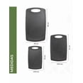 thumbnail image 5 of Kit Xtellar 3 Tablas Picar Cortar 3 Tamaños Resistente Cocina Color Negro Juego tablas para picar 5pzas, 5 of 5