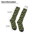 thumbnail image 2 of Logiee Light Green Excavator Print Gift Stocking Stuffers,Adult Stockings,Novelty Socks,Funny Socks Birthday Running Walking Sleeping, 2 of 6