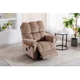 thumbnail image 4 of Clearance! Electric lift recliner with heat therapy and massage, suitable for the elderly, heavy recliner, with modern padded arms and back, camel, 4 of 9