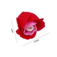 thumbnail image 4 of 27/81 piezas de flores artificiales de jabón de 3,5 x 4 cm, sin base de flores, cabezas de rosas de 3 capas para el hogar, boda, día de la madre, caja de regalo de bricolaje, decoración, 4 of 5
