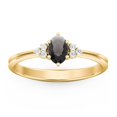 thumbnail image 2 of Bague Ovale avec Accents d'Épaule - Quartz Fumé (Juin), 2 of 5