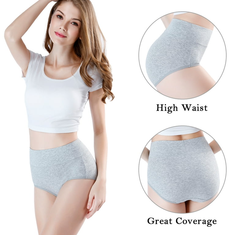 Buy wirarpa Women's High Waisted Cotton Underwear Soft Full Briefs Ladies  Breathable Panties Multipack Online at desertcartSeychelles