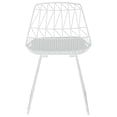 thumbnail image 7 of Adore Decor Vivi Metal Dining Side Chair in French White (Set of 2), 7 of 7