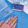 thumbnail image 3 of 1 Box 6pcs Real 18K Gold Plated Spring o Rings Spring Gate Ring Large Oval Circle Carabiner Spring o Buckle Clip Snap Gate Hook Ring for Handbag Bag Purse Keyring Leashes DIY Crafts, 3 of 6