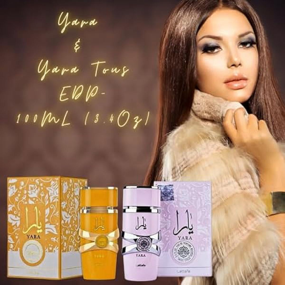 ZJINJIN for Women 2 Piece Eau de Parfum Gift Set (Yara + Yara Tous) 3.4 Ounce/100 ml each