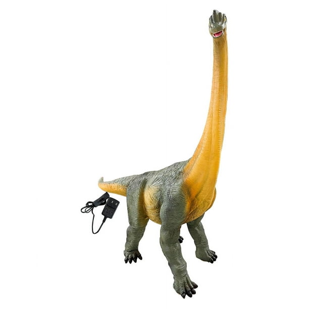 LÁMPARA CUELLO LARGO (BRONTOSAURIO) IDEAL PARA DECORAR TUS ESPACIOS, ELABORADA DE RESINA Y CON TEXTURA