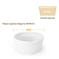 thumbnail image 5 of Ramekins with Lids 8 oz,White Porcelain Creme Brulee Souffle Ramekins, 5 of 5