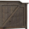 thumbnail image 6 of American Woodcrafters Farmwood Rustic Brown Wood King Panel Headboard, 6 of 7