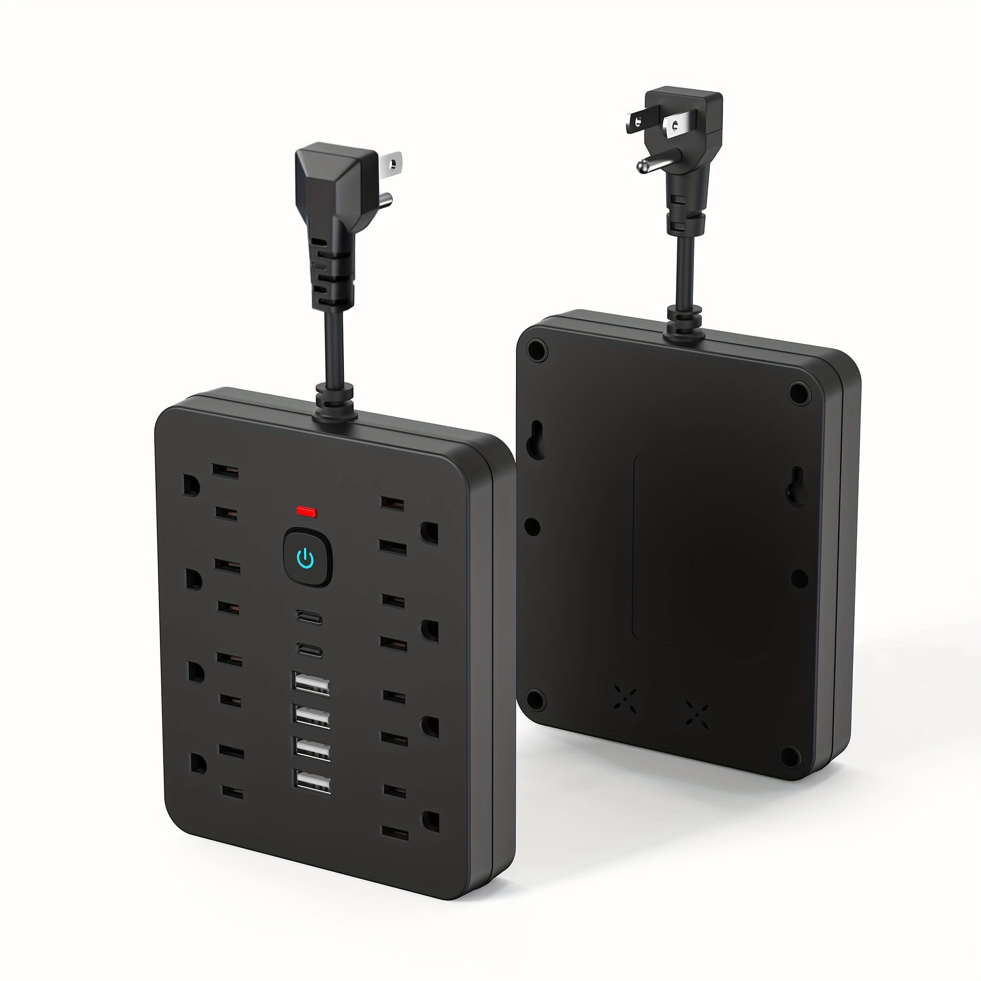 Multi functional socket with 8AC socket, 4USB, and 2 Type-C ports for power board surge protector