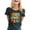 Dark Gray, variant on NJGRAE Crop Tops for Women Tops for Women Women's Casual Printed Round Neck Short Sleeve T Shirt Top Women’S Scoop Neck Blouses S