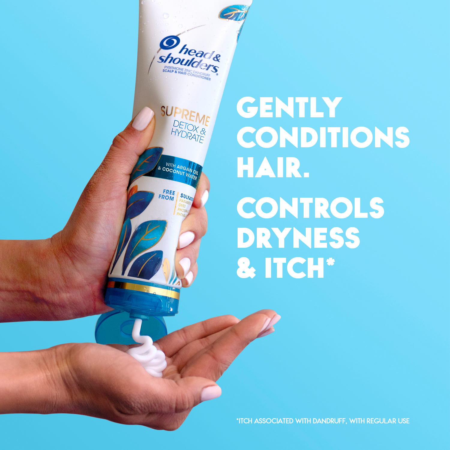 Head & Shoulders Supreme Conditioner, Detox and Hydrate, for All Hair Types, 9.4 fl oz - image 4 of 10