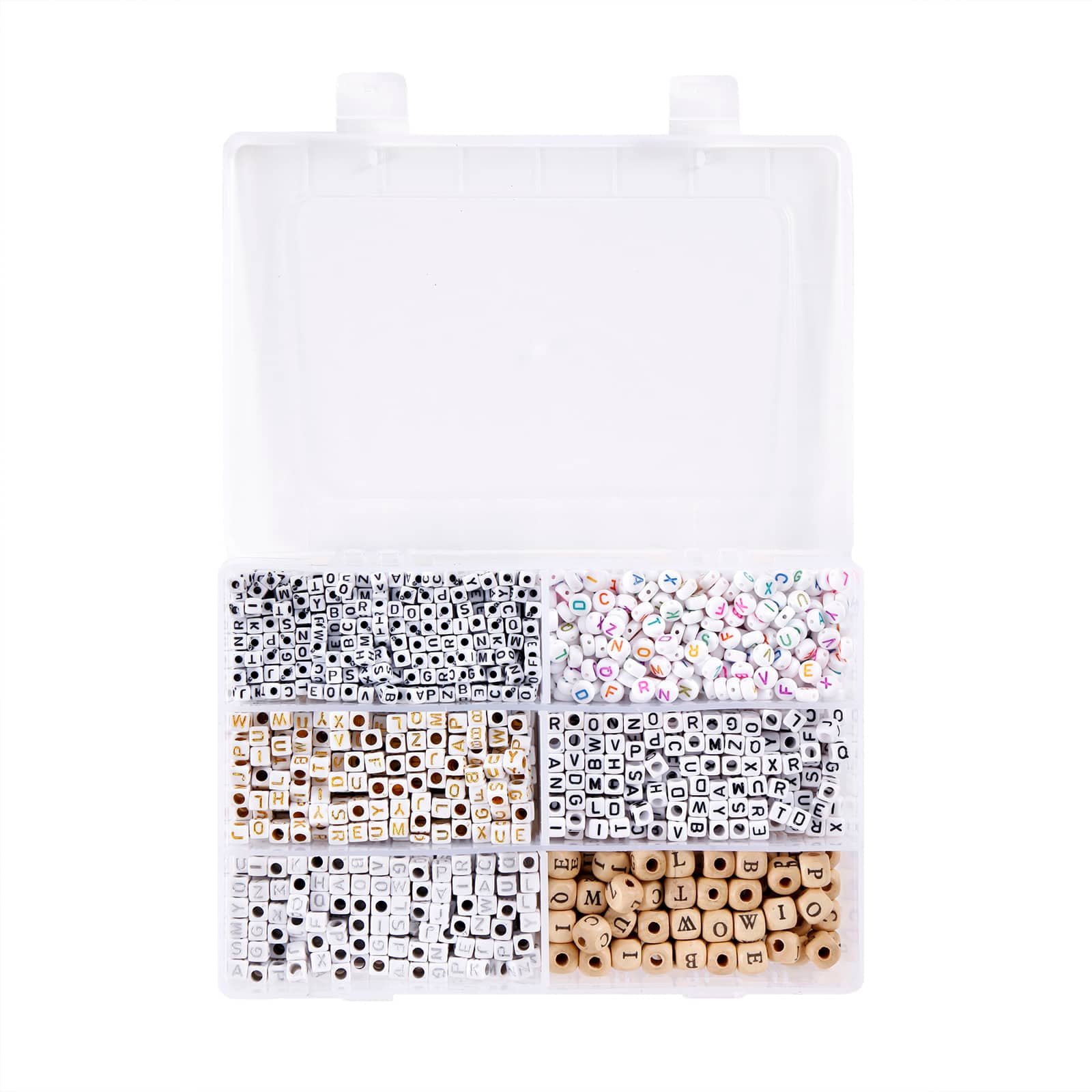 Bead Landing Craft Mixed Alphabet Beads, 6 Pack