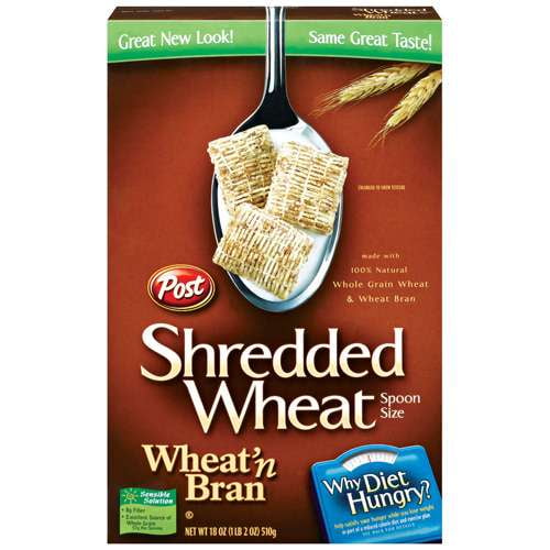 Post Foods Shredded Wheat Cereal, 18 oz